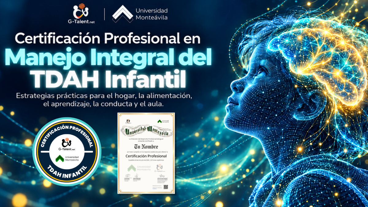 Certificación Profesional en Manejo Integral del TDAH Infantil - G-Talent.Net